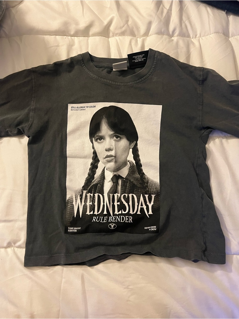 ZARA Kids Wednesday Graphic Tee used